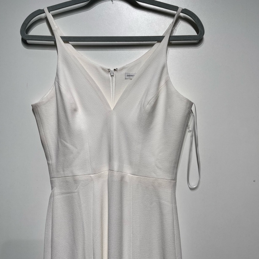 NEW Dress the Population Iris Gown in Off White - Picture 9 of 13